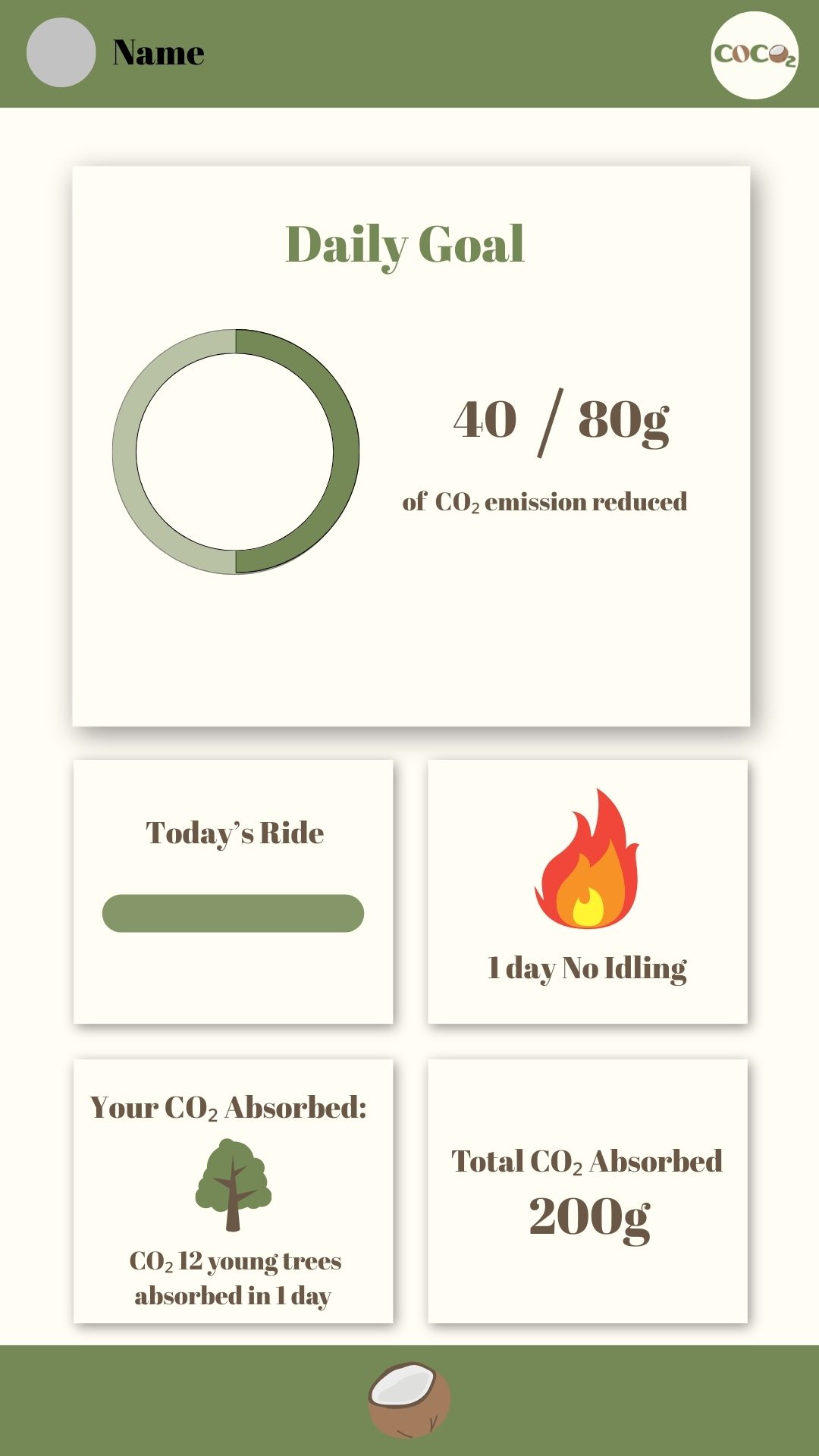 COCO₂ App Interface 1
