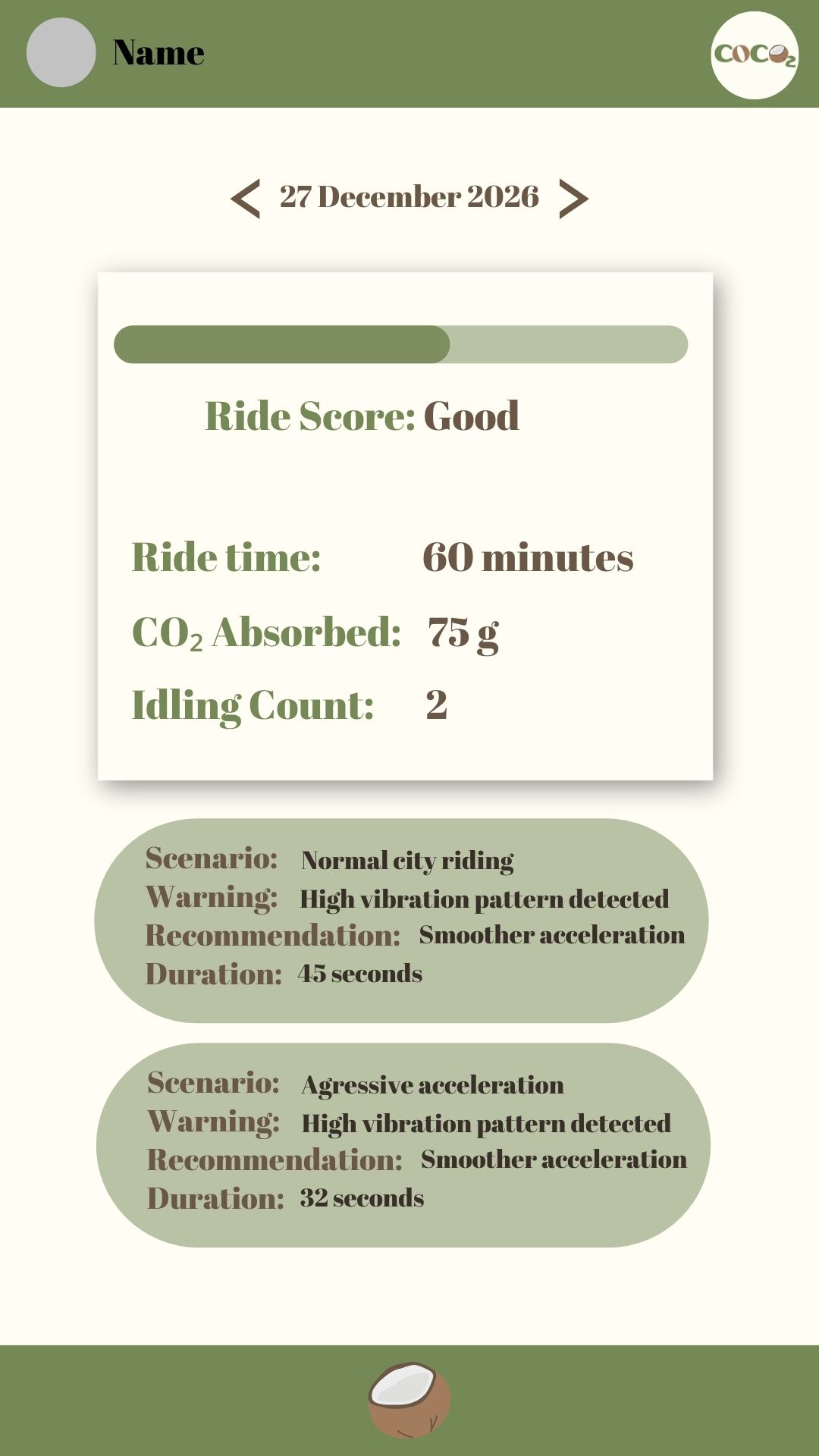 COCO₂ App Interface 2